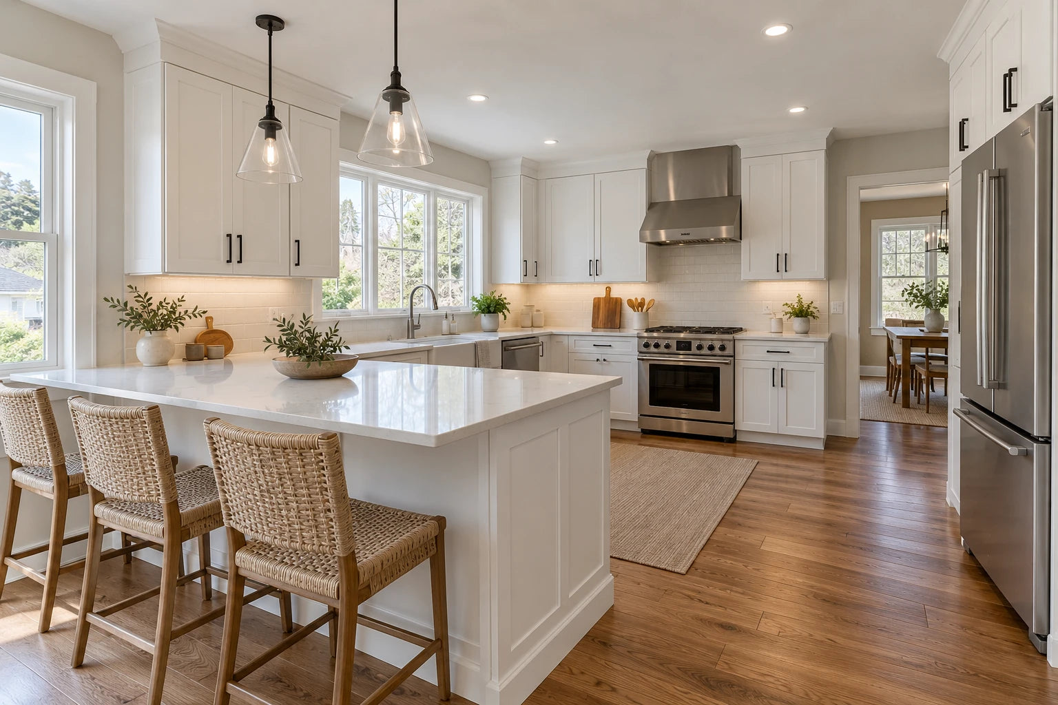 White Shaker kitchen
