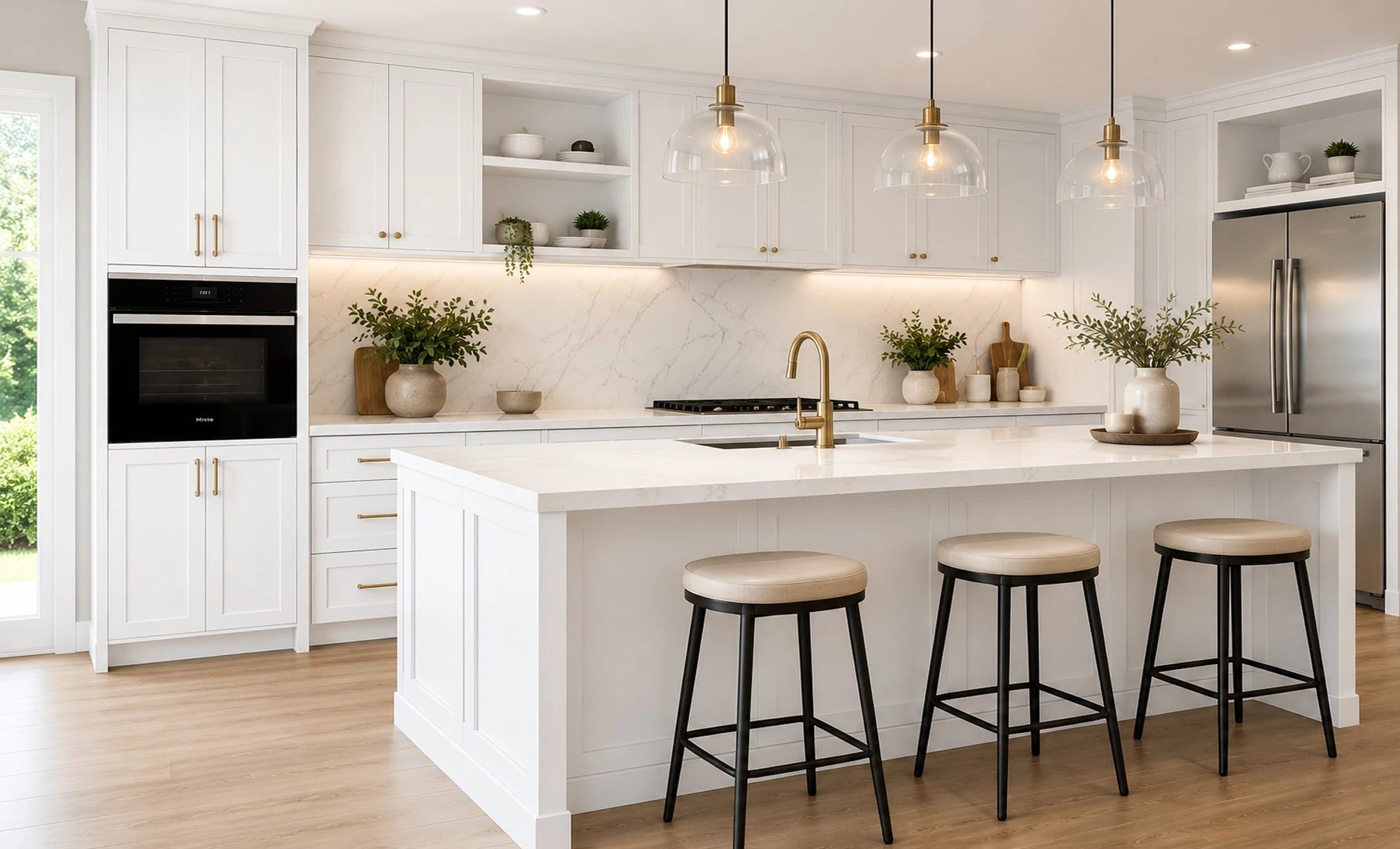 White Shaker kitchen
